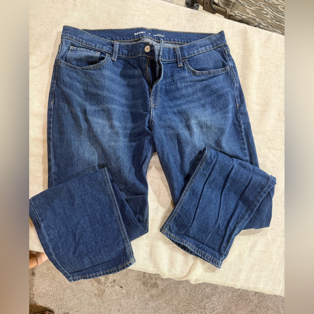 Old Navy Women's Straight Leg Jeans - Blue